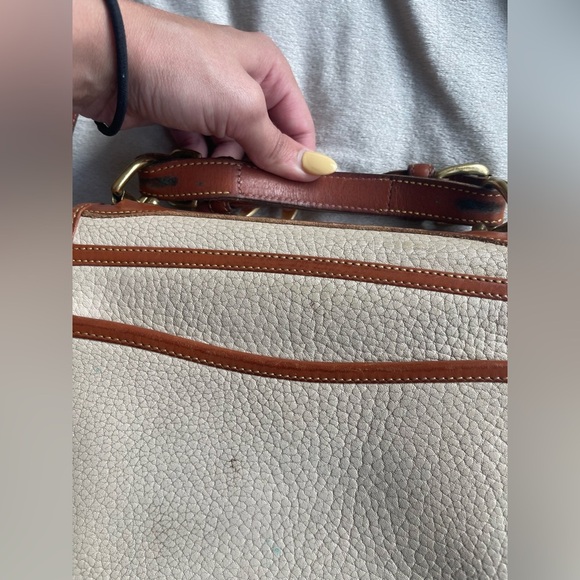 Vintage DOONEY & BOURKE Leather Handle Satchel Shoulder Bag Crossbody - Picture 7 of 15